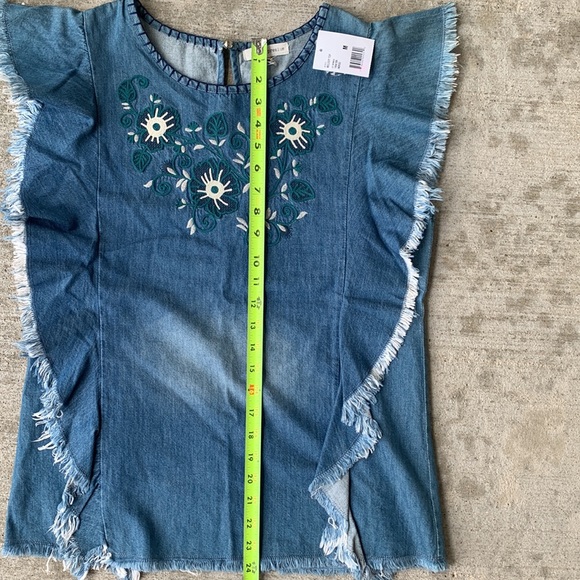 Angel + Premium Embroidered Jean Shirt - Picture 8 of 9